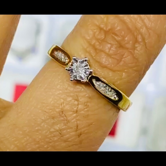 REAL DIAMOND WEDDING SOLITAIRE RING NWT HUGE SALE! - Picture 3 of 3